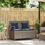 Banco de jardín con almacenaje y cojín gris ratán sintético von , Gartenbänke - Ref: Foro24-4104218, Preis: 212,05 €, Rabatt: %