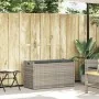 Banco de almacenaje con cojín gris claro 100 cm ratán sintético by , garden benches - Ref: Foro24-4104065, Price: 146,45 €, D...