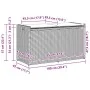 Banco de almacenaje con cojín gris claro 100 cm ratán sintético by , garden benches - Ref: Foro24-4104065, Price: 146,45 €, D...