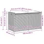 Banco de almacenaje con cojín gris 100 cm ratán sintético by , garden benches - Ref: Foro24-4104067, Price: 132,94 €, Discoun...