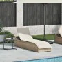 Tumbona plegable con cojín y espacio beige ratán sintético von , Liegen - Ref: Foro24-4104224, Preis: 247,76 €, Rabatt: %