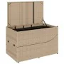 Tumbona plegable con cojín y espacio beige ratán sintético von , Liegen - Ref: Foro24-4104224, Preis: 247,76 €, Rabatt: %