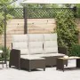 Sofá de jardín reclinable con cojines en forma de L marrón von , Outdoor-Sofas - Ref: Foro24-4108239, Preis: 354,58 €, Rabatt: %