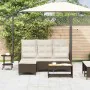 Sofá de jardín reclinable con cojines en forma de L marrón von , Outdoor-Sofas - Ref: Foro24-4108239, Preis: 354,58 €, Rabatt: %