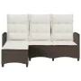 Sofá de jardín reclinable con cojines en forma de L marrón von , Outdoor-Sofas - Ref: Foro24-4108239, Preis: 354,58 €, Rabatt: %