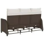 Sofá de jardín reclinable con cojines en forma de L marrón von , Outdoor-Sofas - Ref: Foro24-4108239, Preis: 354,58 €, Rabatt: %