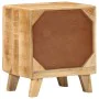 Mesilla de noche 2 uds 40x32x46 cm madera mango rugosa von , Nachttische - Ref: Foro24-4104508, Preis: 206,46 €, Rabatt: %