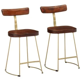 Bar stools 2 units solid mango wood 49x43x79 cm by , Kitchen stools - Ref: Foro24-4013520, Price: 124,46 €, Discount: %