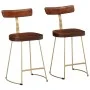 Bar stools 2 units solid mango wood 49x43x79 cm by , Kitchen stools - Ref: Foro24-4013520, Price: 124,46 €, Discount: %