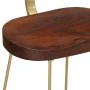 Taburetes de barra 2 uds madera maciza de mango 49x43x79 cm de , Taburetes de cocina - Ref: Foro24-4013520, Precio: 124,45 €,...