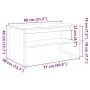 Mueble de TV madera contrachapada roble Sonoma 80x40x40cm de , Muebles TV - Ref: Foro24-859111, Precio: 43,61 €, Descuento: %