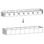 Planter 360x80x40 cm stainless steel by , Pots and planters - Ref: Foro24-860770, Price: 278,40 €, Discount: %