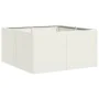 Pflanzgefäß aus kaltgewalztem Stahl in Weiß 80x80x40 cm von , Töpfe und Pflanzgefäße - Ref: Foro24-860739, Preis: 86,32 €, Ra...