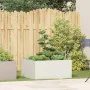 Pflanzgefäß aus kaltgewalztem Stahl in Weiß 80x80x40 cm von , Töpfe und Pflanzgefäße - Ref: Foro24-860739, Preis: 86,32 €, Ra...