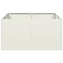 Pflanzgefäß aus kaltgewalztem Stahl in Weiß 80x80x40 cm von , Töpfe und Pflanzgefäße - Ref: Foro24-860739, Preis: 86,32 €, Ra...