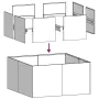 Pflanzgefäß aus kaltgewalztem Stahl in Weiß 80x80x40 cm von , Töpfe und Pflanzgefäße - Ref: Foro24-860739, Preis: 86,32 €, Ra...