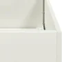 Pflanzgefäß aus kaltgewalztem Stahl in Weiß 80x80x40 cm von , Töpfe und Pflanzgefäße - Ref: Foro24-860739, Preis: 86,32 €, Ra...