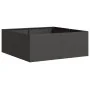 Black steel planter 80x80x30 cm by , Pots and planters - Ref: Foro24-860801, Price: 76,92 €, Discount: %