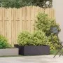 Black steel planter 80x80x30 cm by , Pots and planters - Ref: Foro24-860801, Price: 76,92 €, Discount: %