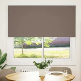 Estor Enrollable Opaco Color Café 150x130 cm Tela Ancho 146,6cm by , Blinds and blinds - Ref: Foro24-4010982, Price: 30,08 €,...
