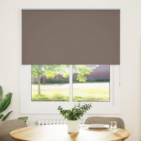 Estor Enrollable Opaco Color Café 125x150 cm Tela Ancho 121,6cm by , Blinds and blinds - Ref: Foro24-4011003, Price: 28,36 €,...