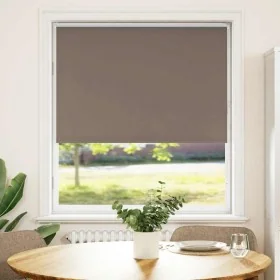 Estor Enrollable Opaco Color Café 115x130 cm Tela Ancho 110,7cm by , Blinds and blinds - Ref: Foro24-4010975, Price: 21,20 €,...
