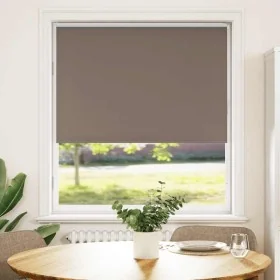 Estor Enrollable Opaco Color Café 115x150 cm Tela Ancho 110,7cm by , Blinds and blinds - Ref: Foro24-4011001, Price: 25,34 €,...