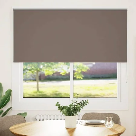 Estor Enrollable Opaco Color Café 160x175 cm Tela Ancho 156,6cm by , Blinds and blinds - Ref: Foro24-4011036, Price: 35,92 €,...