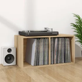 Caja para discos de vinilo madera contrachapada 71x34x36 cm de vidaXL, Almacenamiento para CD y DVD - Ref: Foro24-800120, Pre...