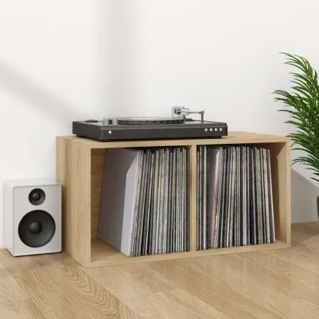 Plywood vinyl record box 71x34x36 cm by vidaXL, CD and DVD storage - Ref: Foro24-800120, Price: 36,64 €, Discount: %