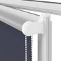 Estor Enrollable Opaco Marino 130x230cm Tela Ancho 126,6cm by , Blinds and blinds - Ref: Foro24-4011602, Price: 31,64 €, Disc...