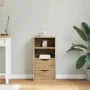 Auxiliary furniture with drawers ODDA 40x24x79 cm solid pine wood by , Sideboards - Ref: Foro24-4103593, Price: 61,19 €, Disc...