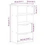 Auxiliary furniture with drawers ODDA 40x24x79 cm solid pine wood by , Sideboards - Ref: Foro24-4103593, Price: 61,19 €, Disc...
