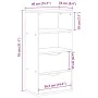 Nebenmöbel mit Schubladen ODDA 40x24x79 cm Massivholz Kiefer von , Sideboards - Ref: Foro24-4103593, Preis: 61,14 €, Rabatt: %