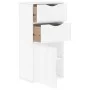 ODDA white auxiliary furniture with drawers, 40x24x79 cm, made of pine wood. by , Sideboards - Ref: Foro24-4103598, Price: 68...