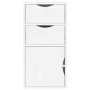 ODDA white auxiliary furniture with drawers, 40x24x79 cm, made of pine wood. by , Sideboards - Ref: Foro24-4103598, Price: 68...