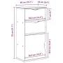 Nebenmöbel mit Schubladen ODDA weiß 40x24x79 cm Kiefernholz von , Sideboards - Ref: Foro24-4103598, Preis: 68,50 €, Rabatt: %