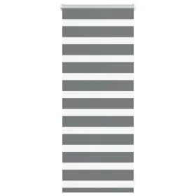 Dark gray zebra curtain 55x100cm, fabric width 50.9cm, made of polyester. by , Blinds and blinds - Ref: Foro24-4014096, Price...