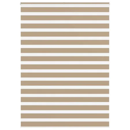 This is a brown sand woven wide polyester fabric with a width of 155.9 cm. by , Blinds and blinds - Ref: Foro24-4014585, Pric...