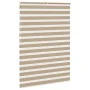 This is a brown sand woven wide polyester fabric with a width of 155.9 cm. by , Blinds and blinds - Ref: Foro24-4014585, Pric...