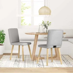 Esszimmerstühle, 2 Stück, Stoff in Grau-Nebel von , Essstühle - Ref: Foro24-4101206, Preis: 101,95 €, Rabatt: %