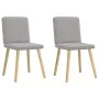 Dining chairs 2 units gray cloud fabric by , dining chairs - Ref: Foro24-4101206, Price: 101,95 €, Discount: %