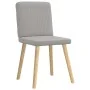 Dining chairs 2 units gray cloud fabric by , dining chairs - Ref: Foro24-4101206, Price: 101,95 €, Discount: %