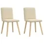 Dining chairs 2 units, cream-colored fabric. by , dining chairs - Ref: Foro24-4101204, Price: 102,68 €, Discount: %