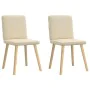 Esszimmerstühle, 2 Stück, Stoff in Cremefarbe. von , Essstühle - Ref: Foro24-4101204, Preis: 102,68 €, Rabatt: %