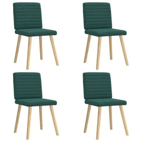 Dining chairs 4 units dark green fabric by , dining chairs - Ref: Foro24-3315279, Price: 198,40 €, Discount: %