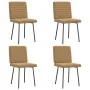 Esszimmerstühle, 4 Stück, braunes Samtgewebe von , Essstühle - Ref: Foro24-3315264, Preis: 166,11 €, Rabatt: %