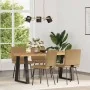 Esszimmerstühle, 4 Stück, braunes Samtgewebe von , Essstühle - Ref: Foro24-3315264, Preis: 166,11 €, Rabatt: %