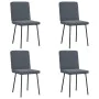 Esstischstühle, 4 Stück, dunkelgraues Samtgewebe. von , Essstühle - Ref: Foro24-3315287, Preis: 164,38 €, Rabatt: %
