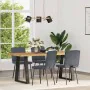 Esstischstühle, 4 Stück, dunkelgraues Samtgewebe. von , Essstühle - Ref: Foro24-3315287, Preis: 164,38 €, Rabatt: %